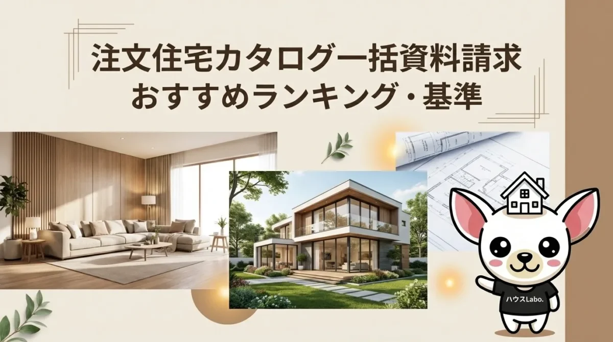 注文住宅カタログ一括資料請求おすすめランキング｜基準