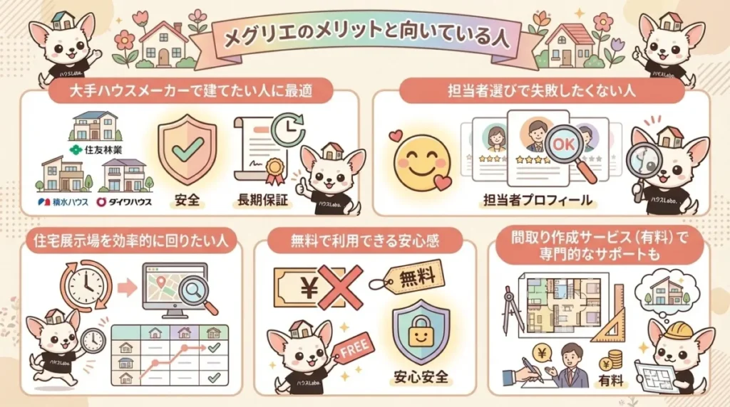 メグリエのメリットと向いている人