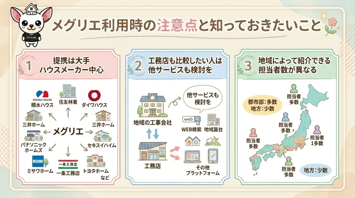 メグリエ利用時の注意点と知っておきたいこと