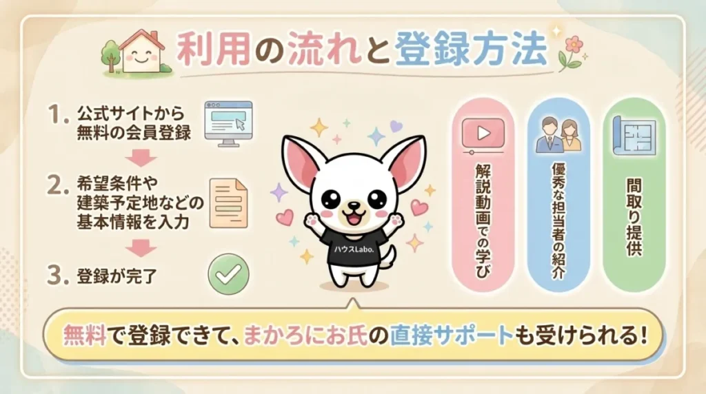 利用の流れと登録方法