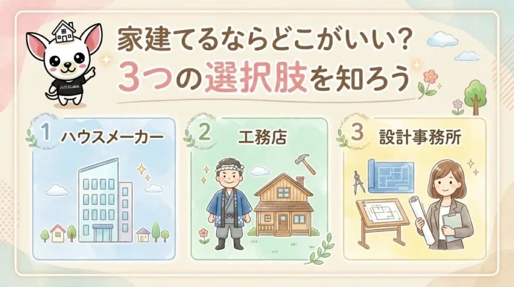 家建てるならどこがいい？依頼先の基本を知ろう