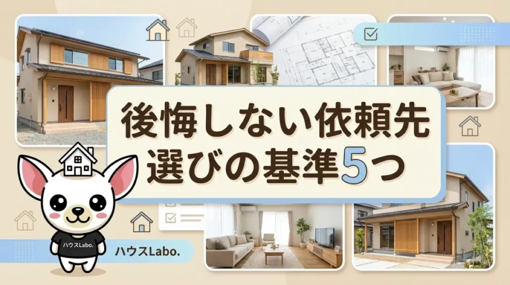 後悔しない依頼先選びの基準5つ