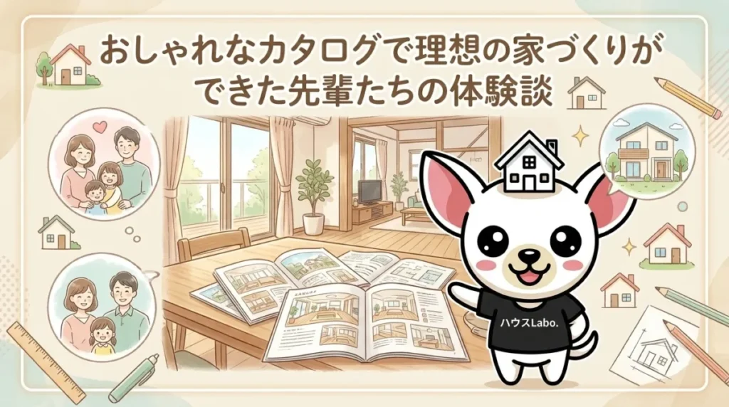 おしゃれなカタログで理想の家づくりができた先輩たちの体験談