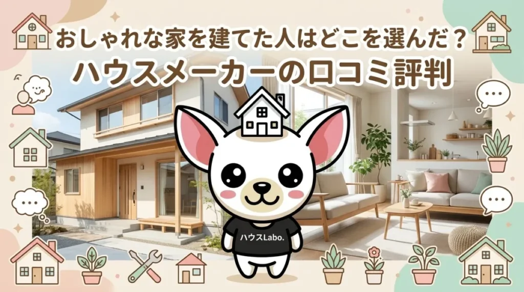 おしゃれな家を建てた人はどこを選んだ？ハウスメーカーの口コミ評判