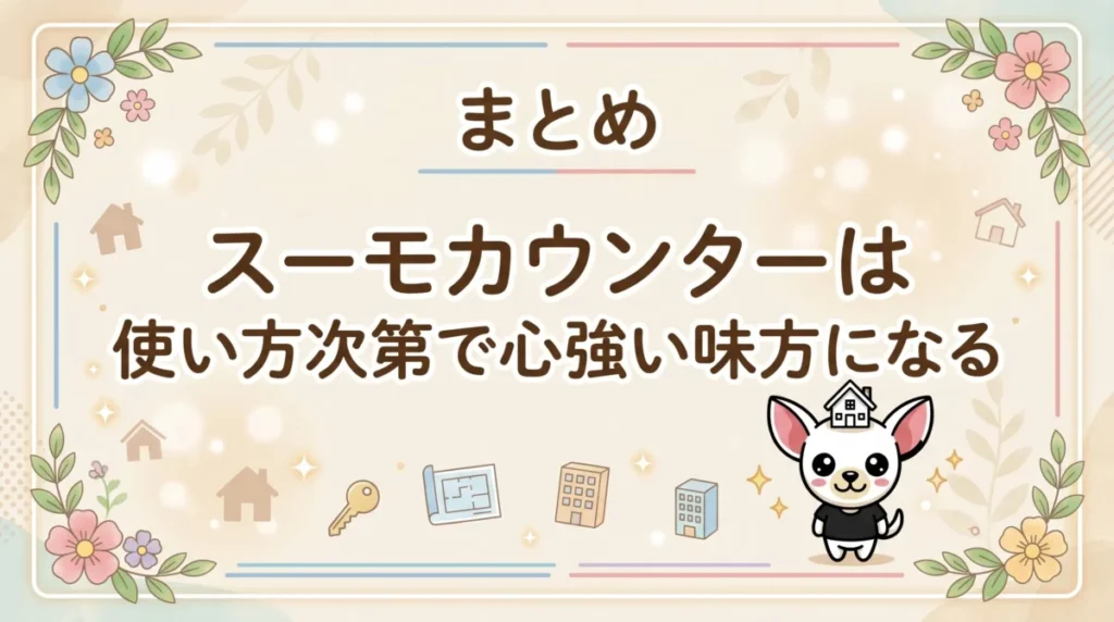 まとめ｜スーモカウンターは使い方次第で心強い味方になる